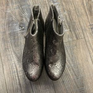 Metallic Ankle Boots